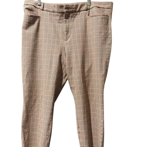 Banana Republic Sloan Tartan Plaid Wide Leg Pants | Size 18 - Picture 1 of 4